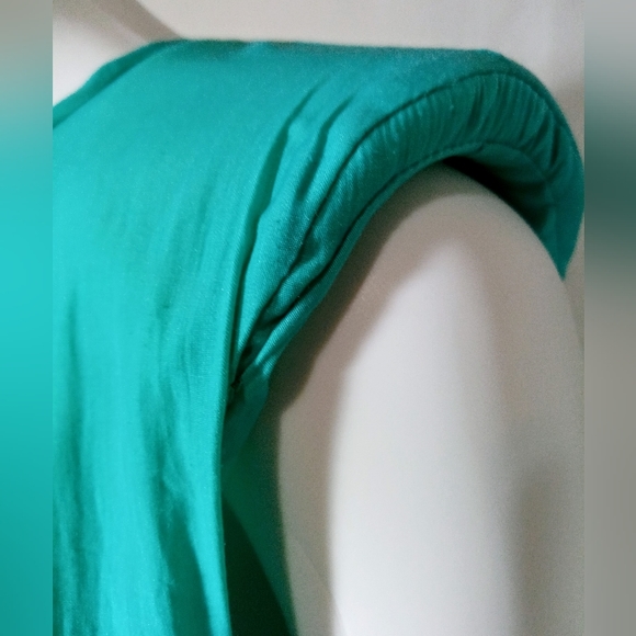 NWT Do+Be Turquoise S/L Padded Shoulder Mini Dress - Picture 4 of 8
